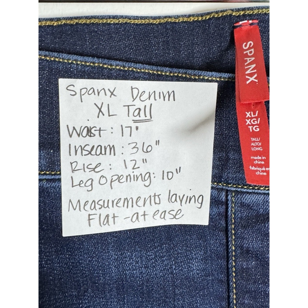 SPANX Shape EveryWear Flare Pull-On Denim Jeans - Women's Size XL Tall - 20327T - Picture 7 of 7